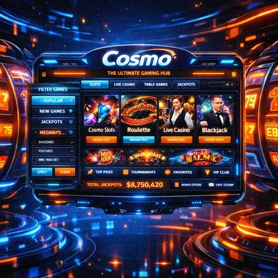 Cosmo Casino online pokies game lobby